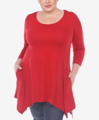 Plus Size Makayla Scoop Neck Tunic Top