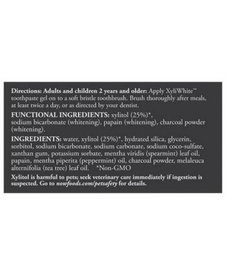 XyliWhite Charcoal Refresh Toothpaste Gel, Mint 6.4 Oz