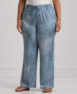 Lauren Ralph Lauren - Plus Size Printed Charmeuse Pants