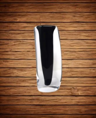 11.5"H Black Inner Double Wall Glass Vase