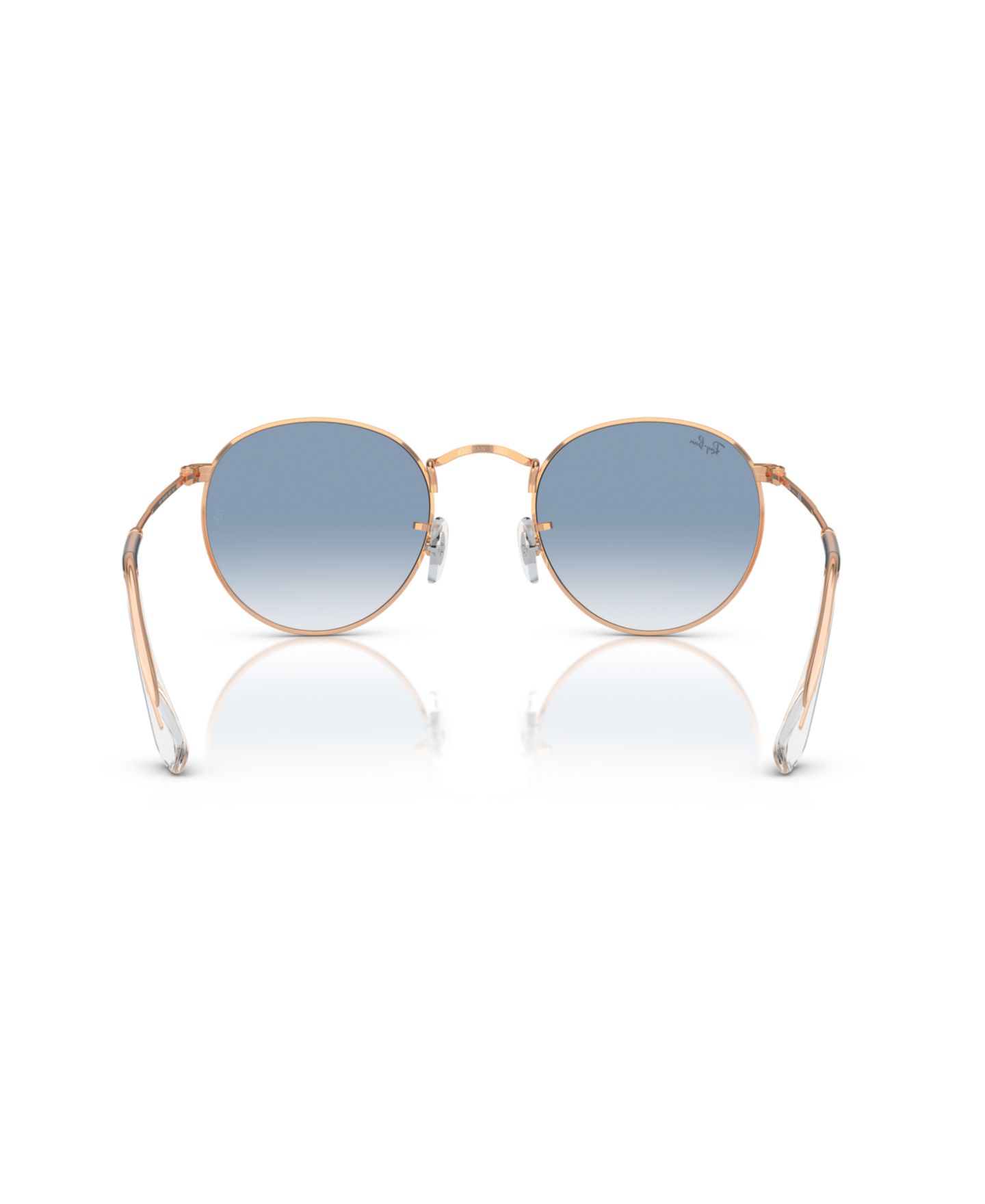 Солнцезащитные очки Ray-Ban Unisex Round Metal Sunglasses, RB3447, цвет: Золотой зелёный — фото 8