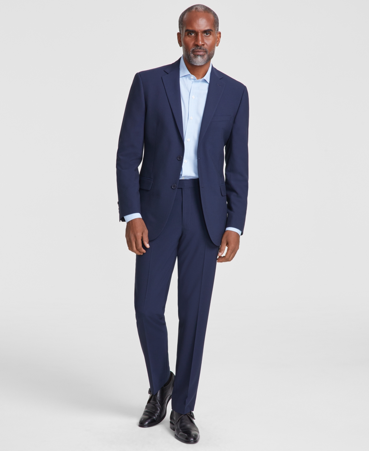 Dkny Men's Modern-fit Nested Suit In Navy