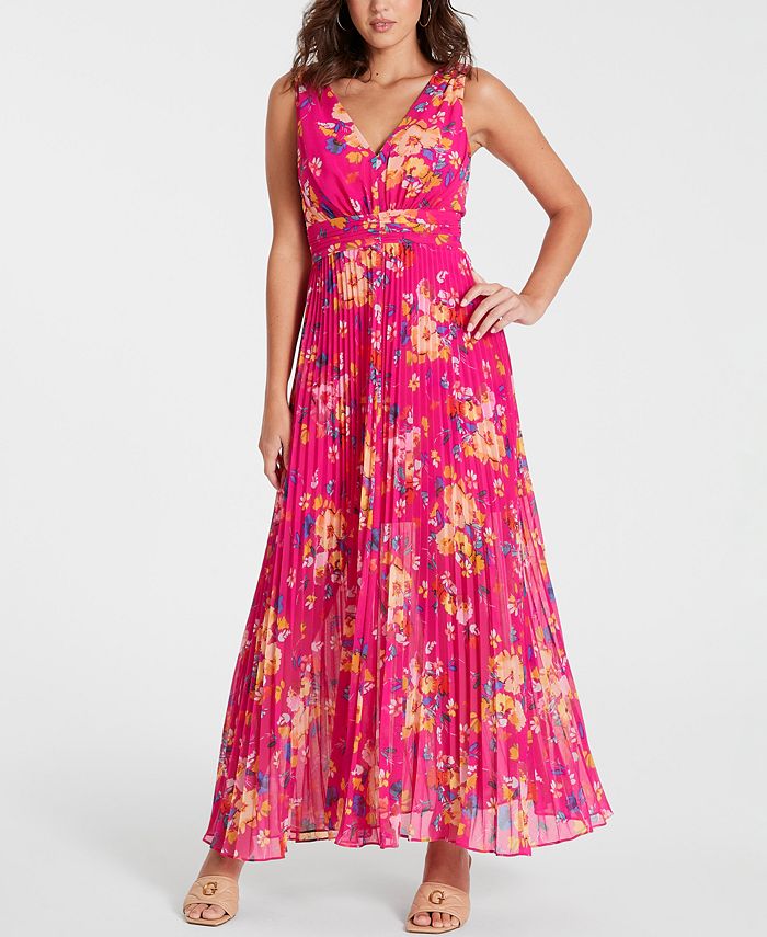 CAMILA FLORAL FIT AND FLARE DRESS main image 0