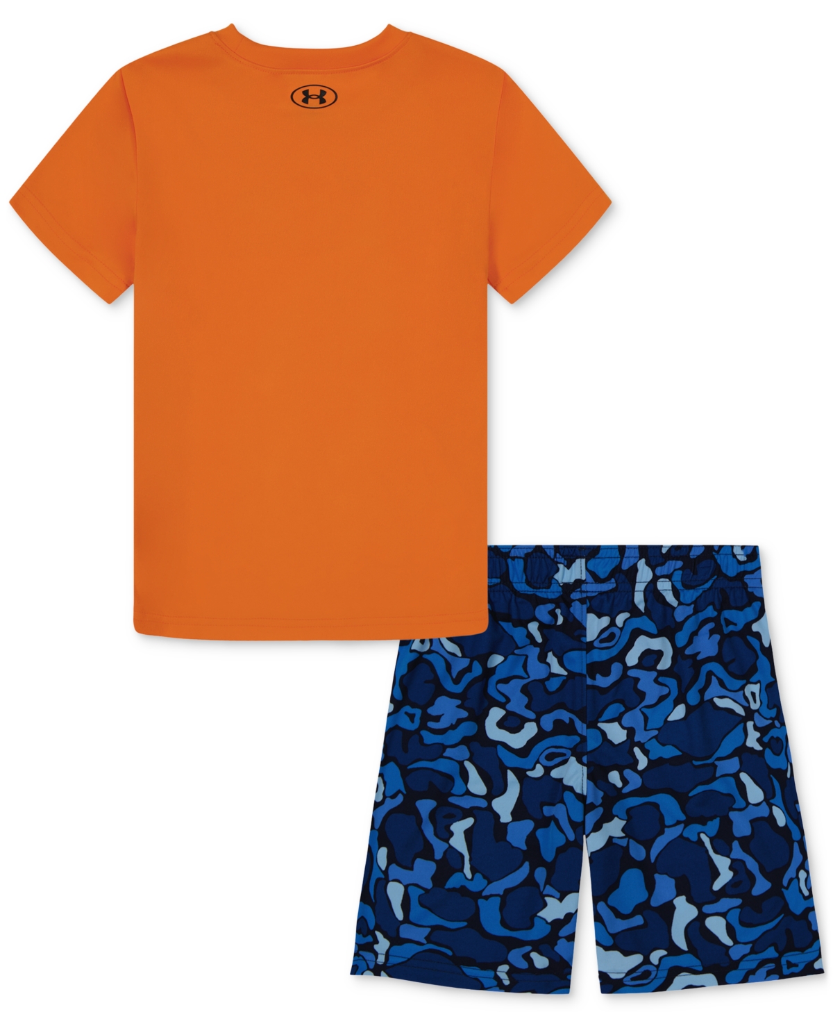 Shop Under Armour Toddler & Little Boys Logo T-shirt & Printed Shorts, 2 Piece Set In Atomic