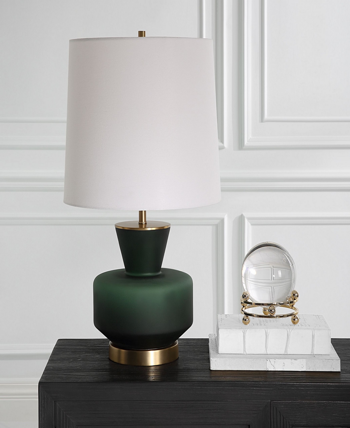 Uttermost 28" Trentino Table Lamp In Green