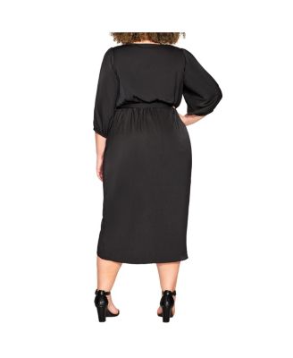 Plus Size Opulent Elbow Sleeve Dress