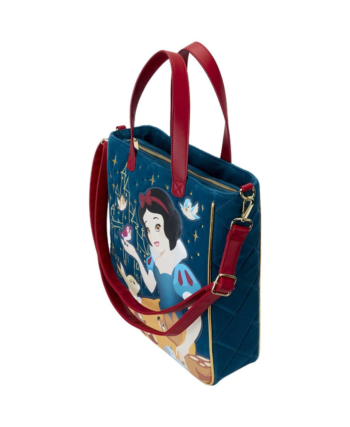 Shop Loungefly Women's  Snow White And The Seven Dwarfs Heritage Quilted Velvet Quilted Velvetâ Tote Bag In Multi
