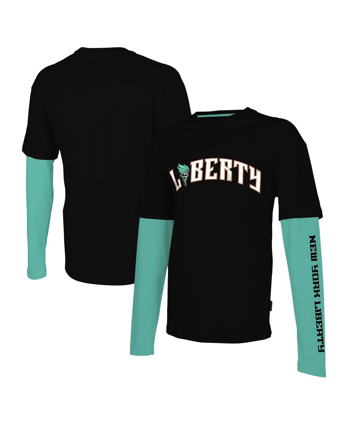 Men's and Women's Stadium Essentials Black New York Liberty Spectator Long Sleeve T-shirt - Black