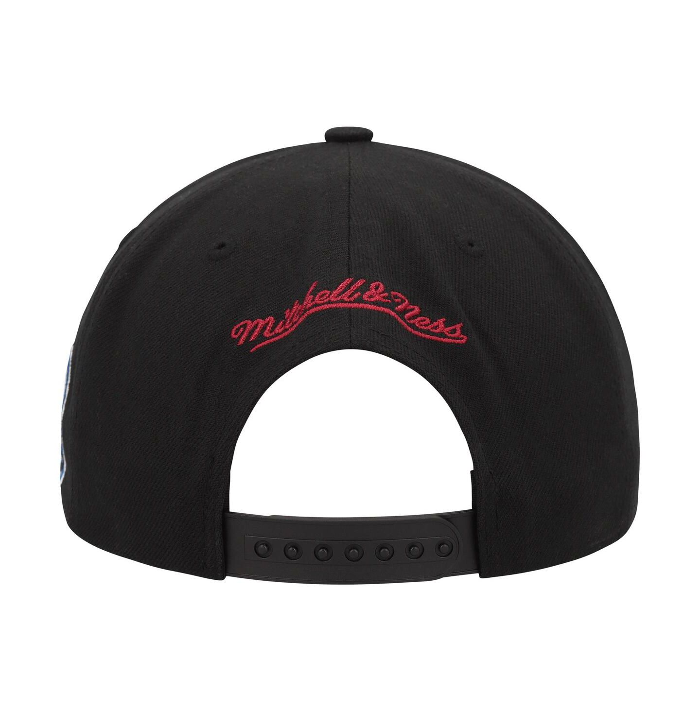 Мужская кепка Mitchell & Ness Black Colorado Avalanche Core Team Script 2.0 Snapback Hat — фото 3