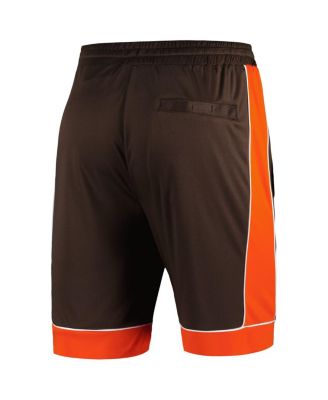 Men's Brown, Orange Distressed Cleveland Browns Vintage-Like Fan Favorite Shorts