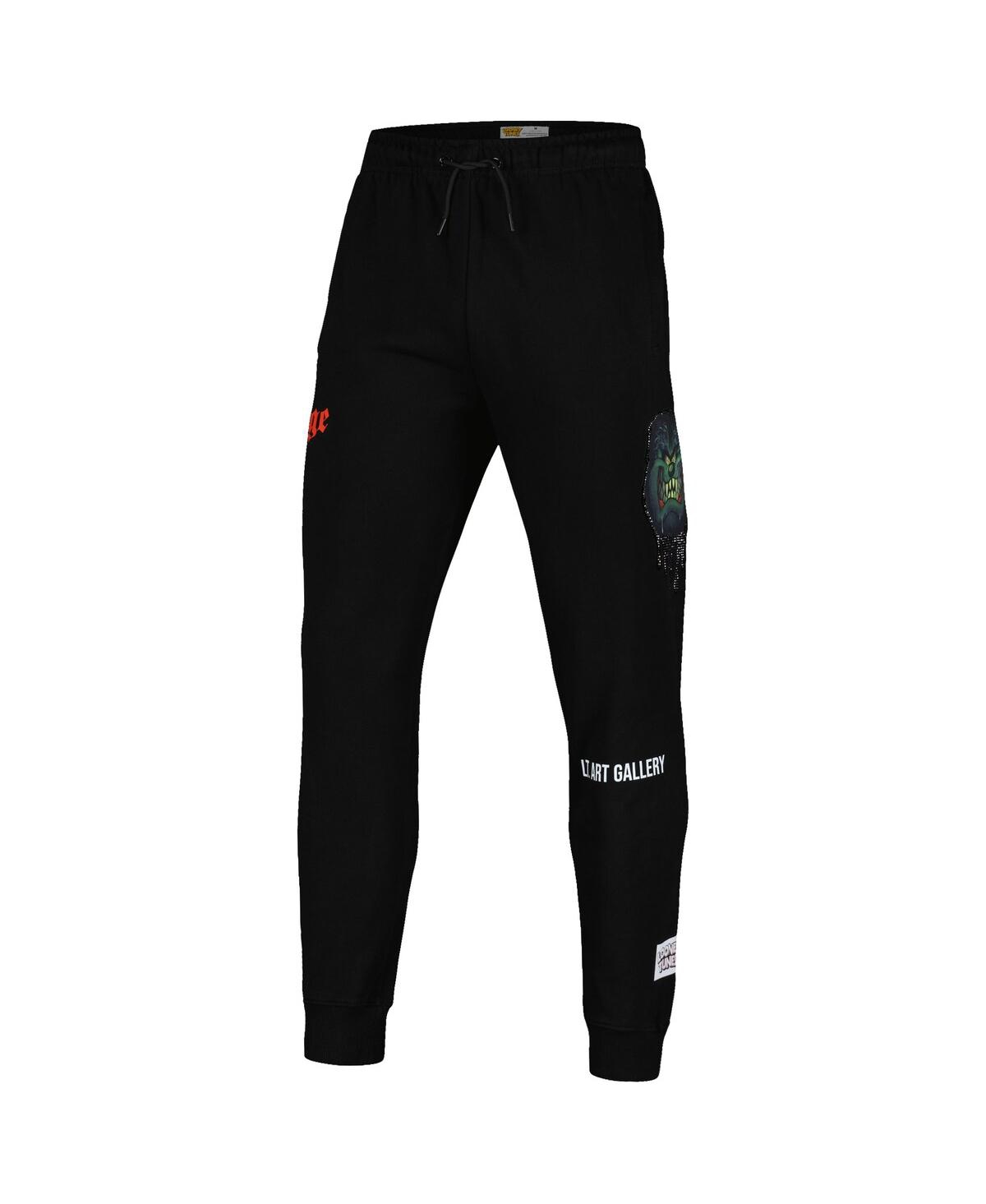 Shop Freeze Max Men's  Black Looney Tunes Taz Savage Jogger Pants