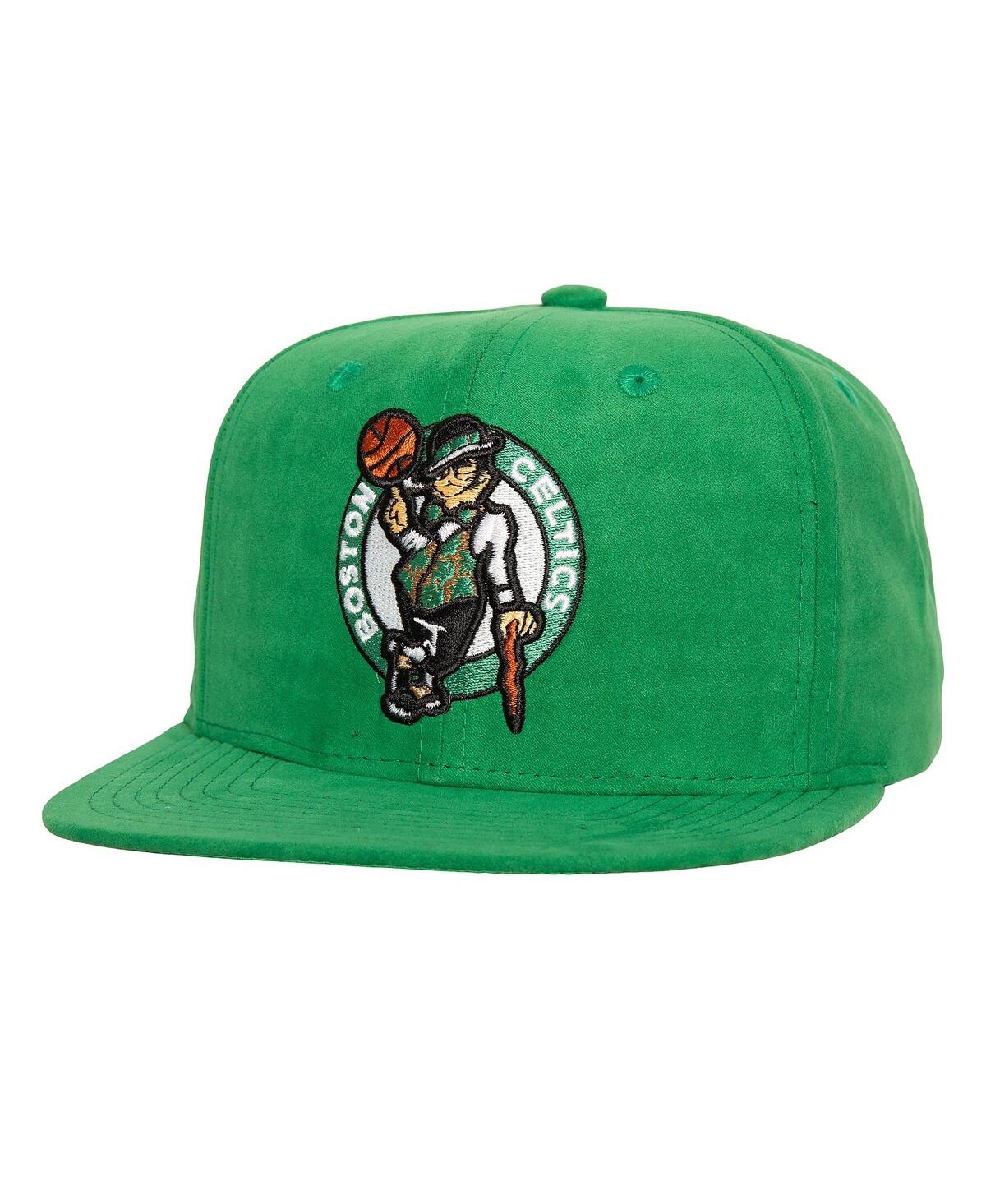 Men's Mitchell & Ness Kelly Green Boston Celtics Sweet Suede Snapback Hat - Kelly Green