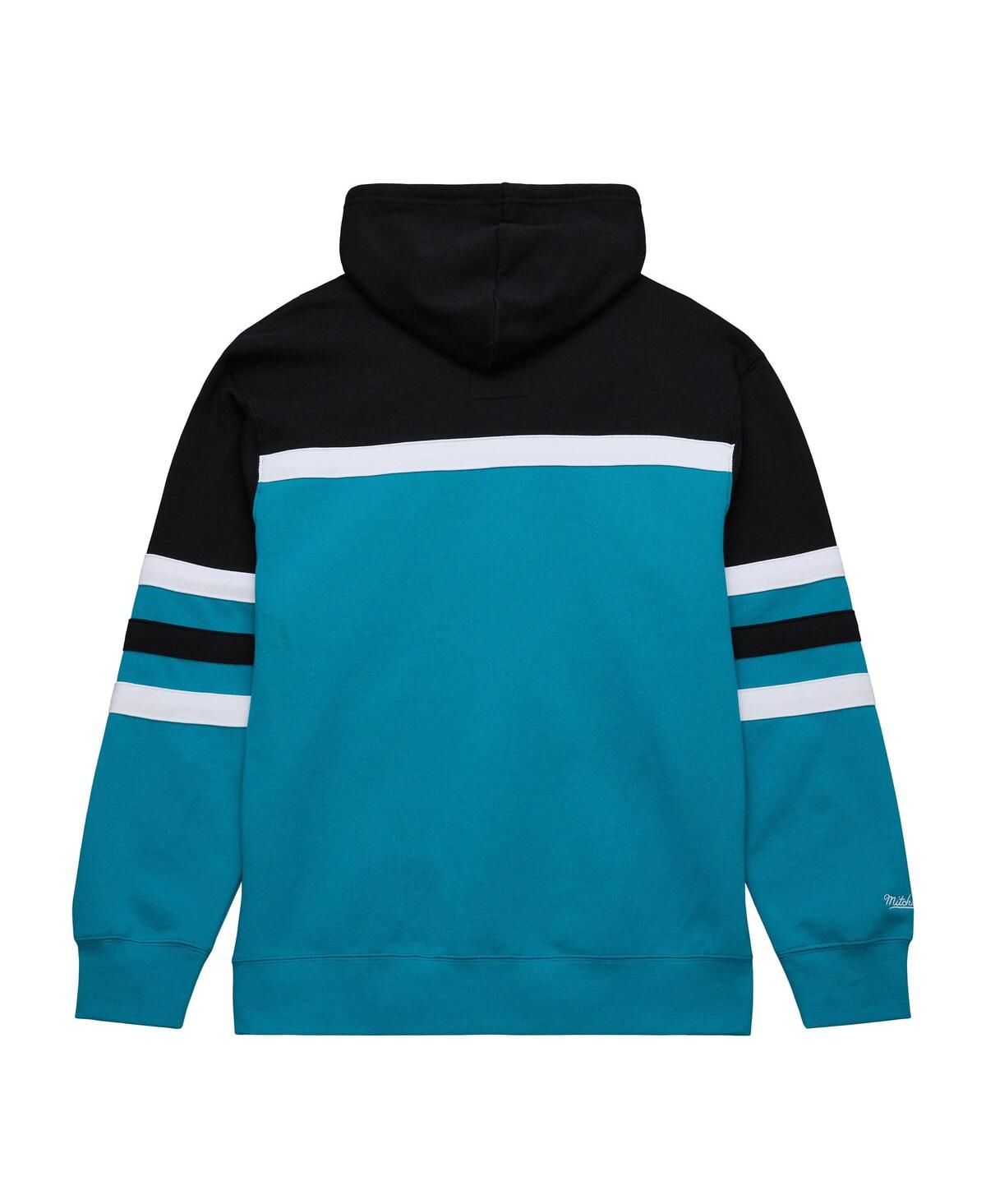 Men's Mitchell & Ness Black Charlotte Hornets Head Coach Pullover Hoodie - Black