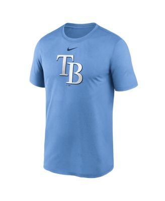 Men's Light Blue Tampa Bay Rays Legend Fuse Large Logo Performance T-shirt