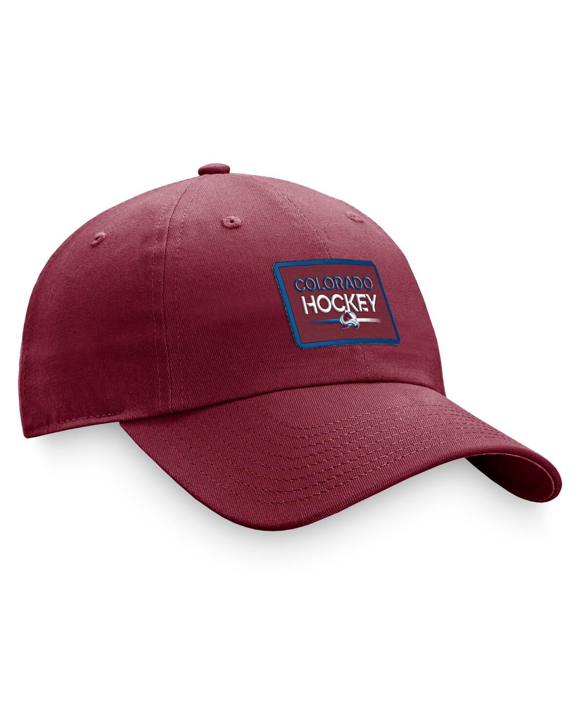 Women's FanaticsColorado Avalanche Authentic Pro Rink Adjustable Hat - Burgundy