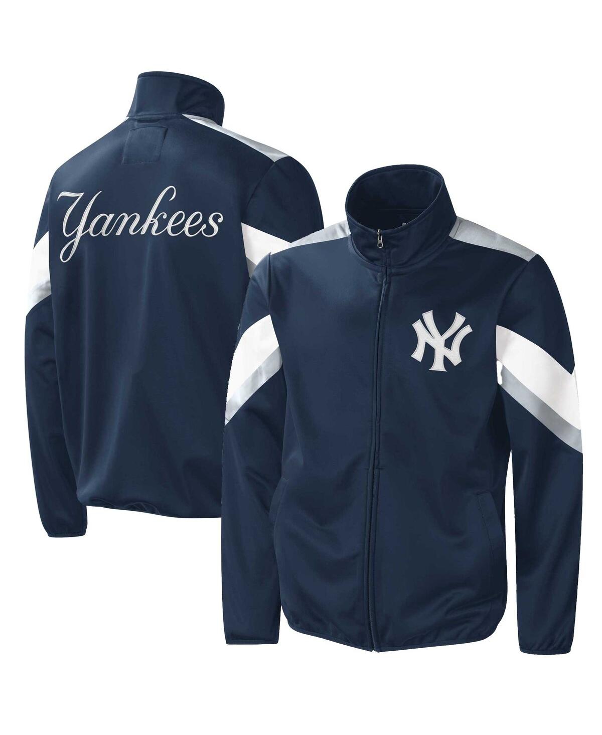 Men's G-iii Sports by Carl Banks Navy New York Yankees Earned Run Full-Zip Jacket - Navy