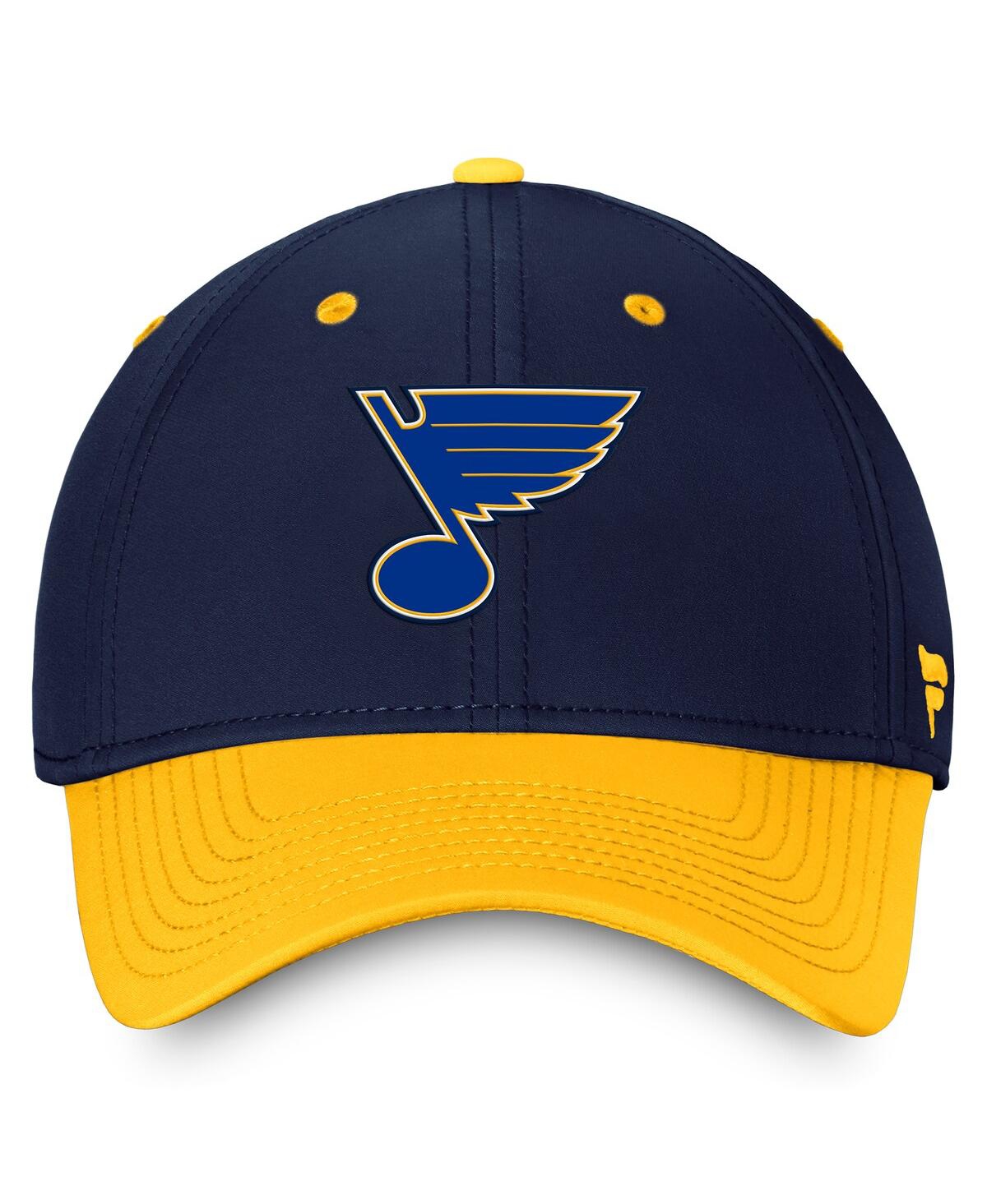 Men's Fanatics Gold St. Louis Blues Authentic Pro Rink Two-Tone Flex Hat - Gold