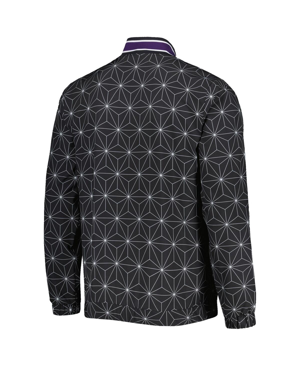 Starter Men's  Black Phoenix Suns In-field Play Fashion Satin Full-zip Varsity Jacket In Black