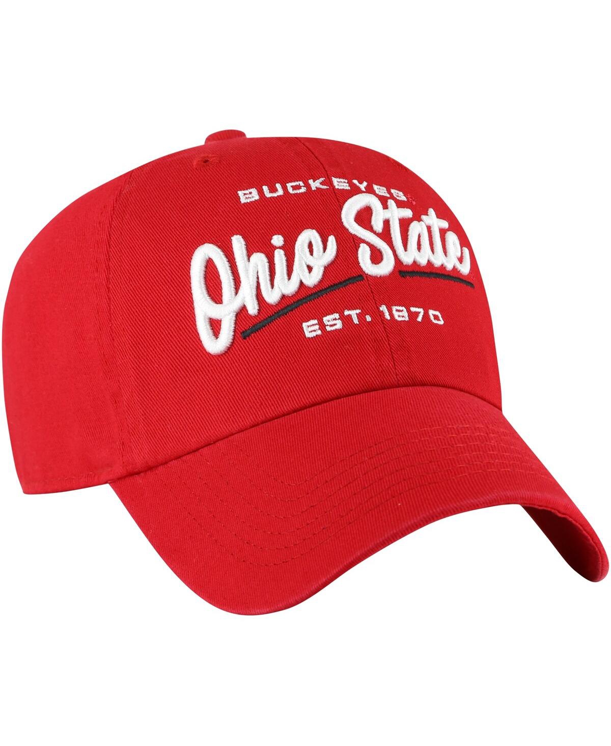 Shop 47 Brand Women's ' Scarlet Ohio State Buckeyes Sidney Clean Up Adjustable Hat