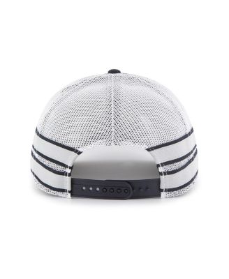 Men's Navy Distressed Penn State Nittany Lions Straight Eight Adjustable Trucker Hat