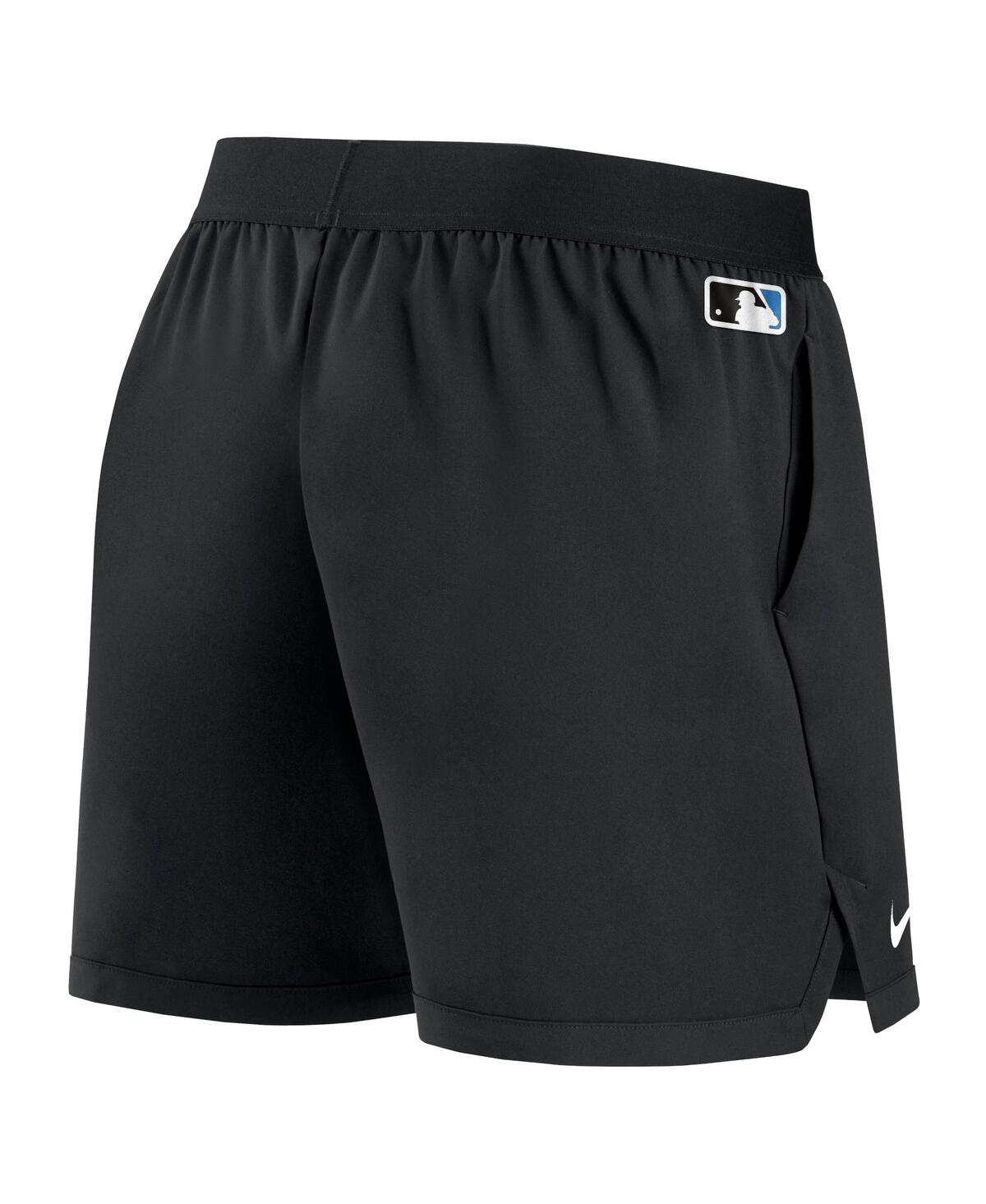 Women's NikeMiami Marlins Authentic Collection Team Performance Shorts - Black