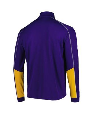 Men's Purple LSU Tigers Shotgun 2.0 Omni-Wick Quarter-Zip Jacket