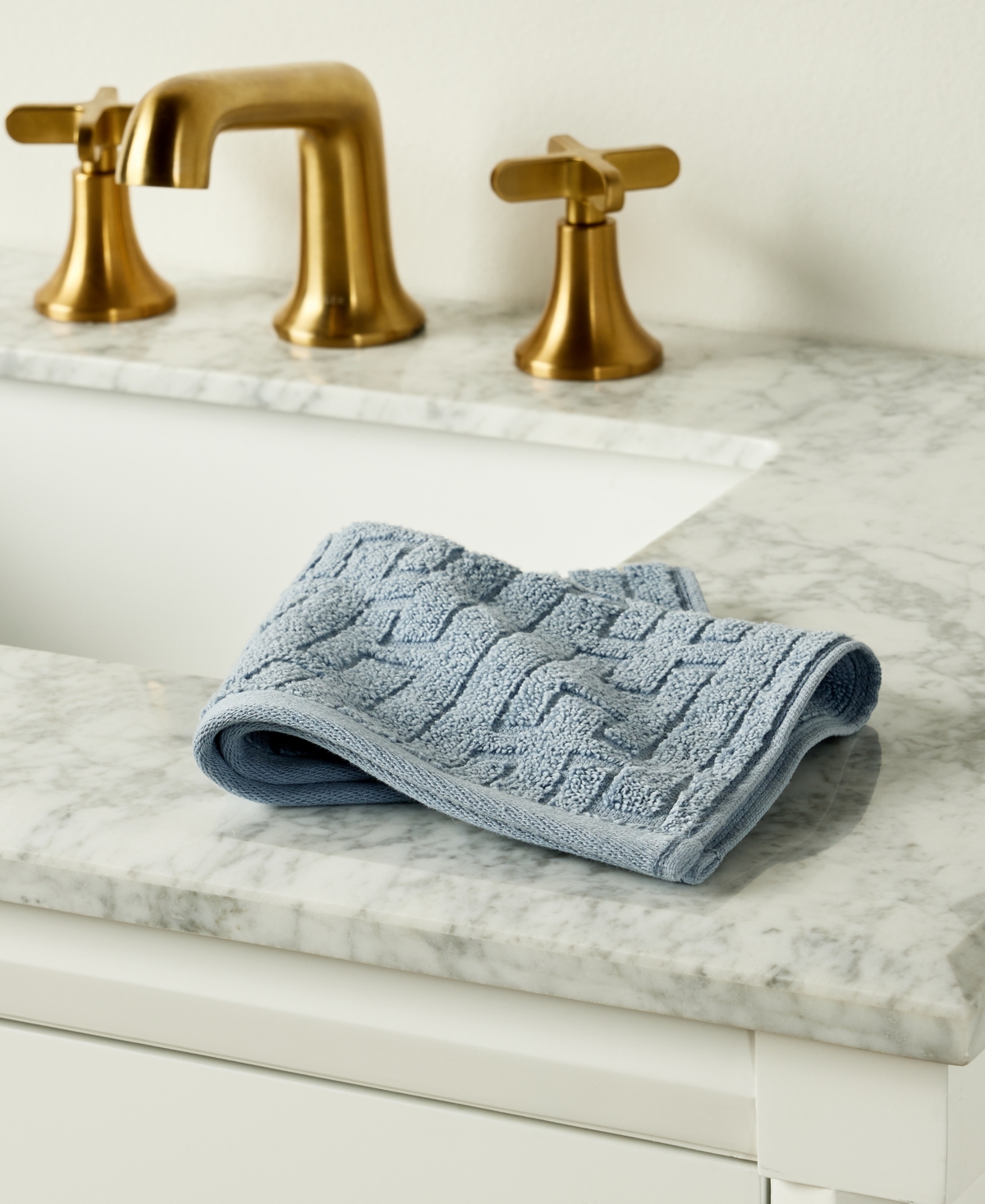 Hotel Collection Sculpted Chain-Link Wash Towel, 13