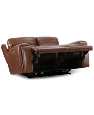 Varsani 67" Zero Gravity Leather Loveseat, Created for Macy's