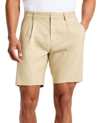 Kenneth Cole - Men's Solid Pleated 8" Performance Shorts