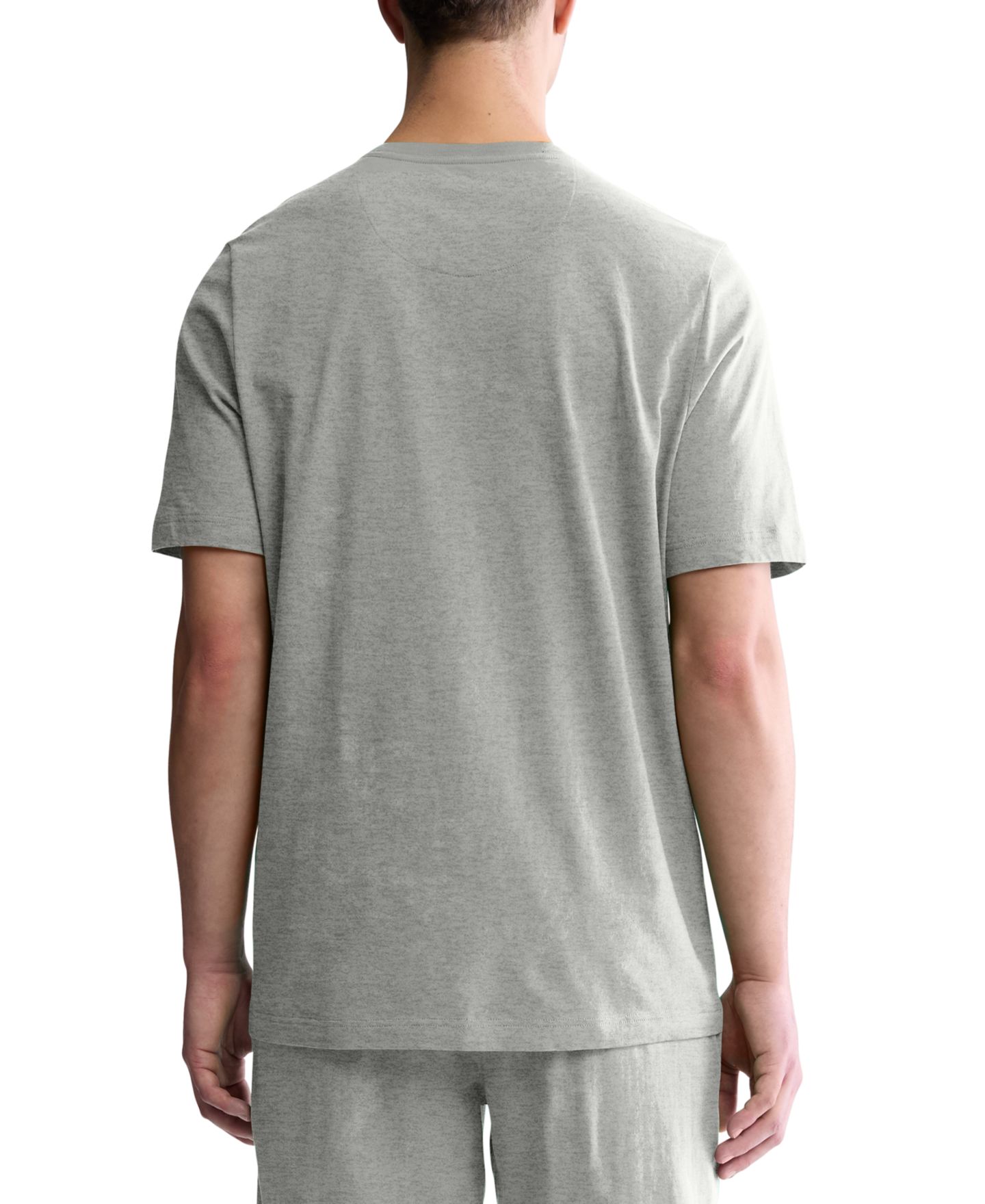 Мужская футболка Tommy Hilfiger Classic-Fit Short-Sleeve Solid Henley, цвет: Серый — фото 3