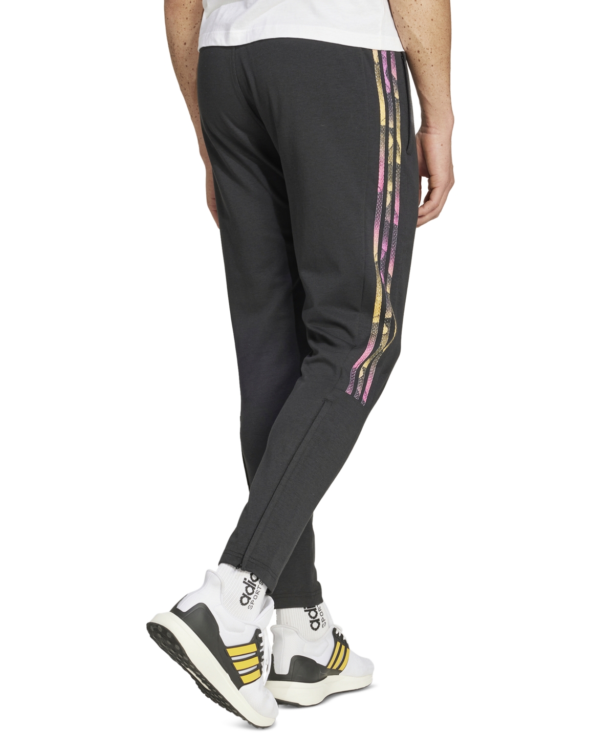 Shop Adidas Originals Men's Tiro Ankle Zip Track Pants In Black