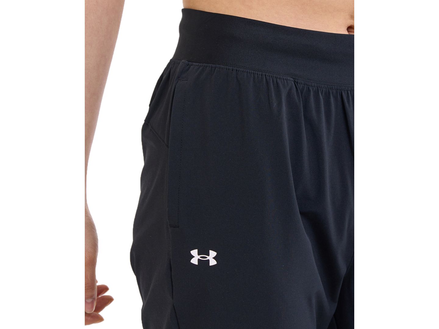 Женские брюки Under Armour Armour Sport High-Rise, цвет: Чёрный / Белый — фото 4