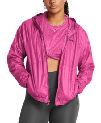 Demolition Derby Aunt Heart Ladies' Jersey-Lined Hooded Windbreaker