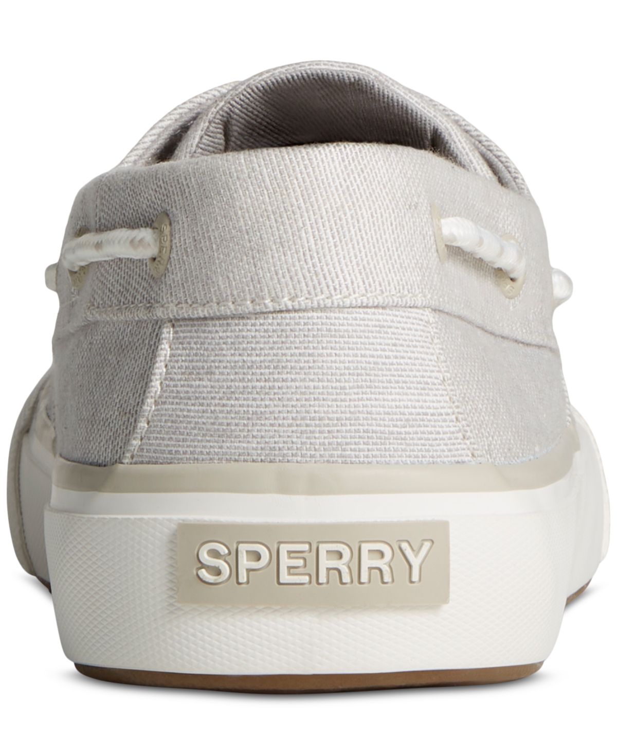 Shop Sperry Men's Seacycled Bahama Ii Chambray Lace-up Boat Shoes In Grey