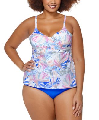Aries Underwire Crossover Tankini Top Bottoms
