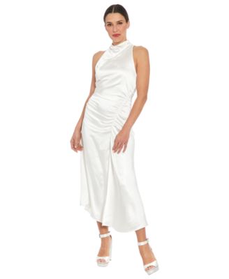 ivy + blu - Women's Mock-Neck Jersey Sheath Dress