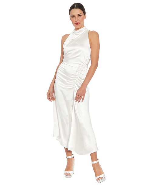alfani ivy + blu Women's Mock-Neck Jersey Sheath Dress Women's Fashion Shoes & Accessories