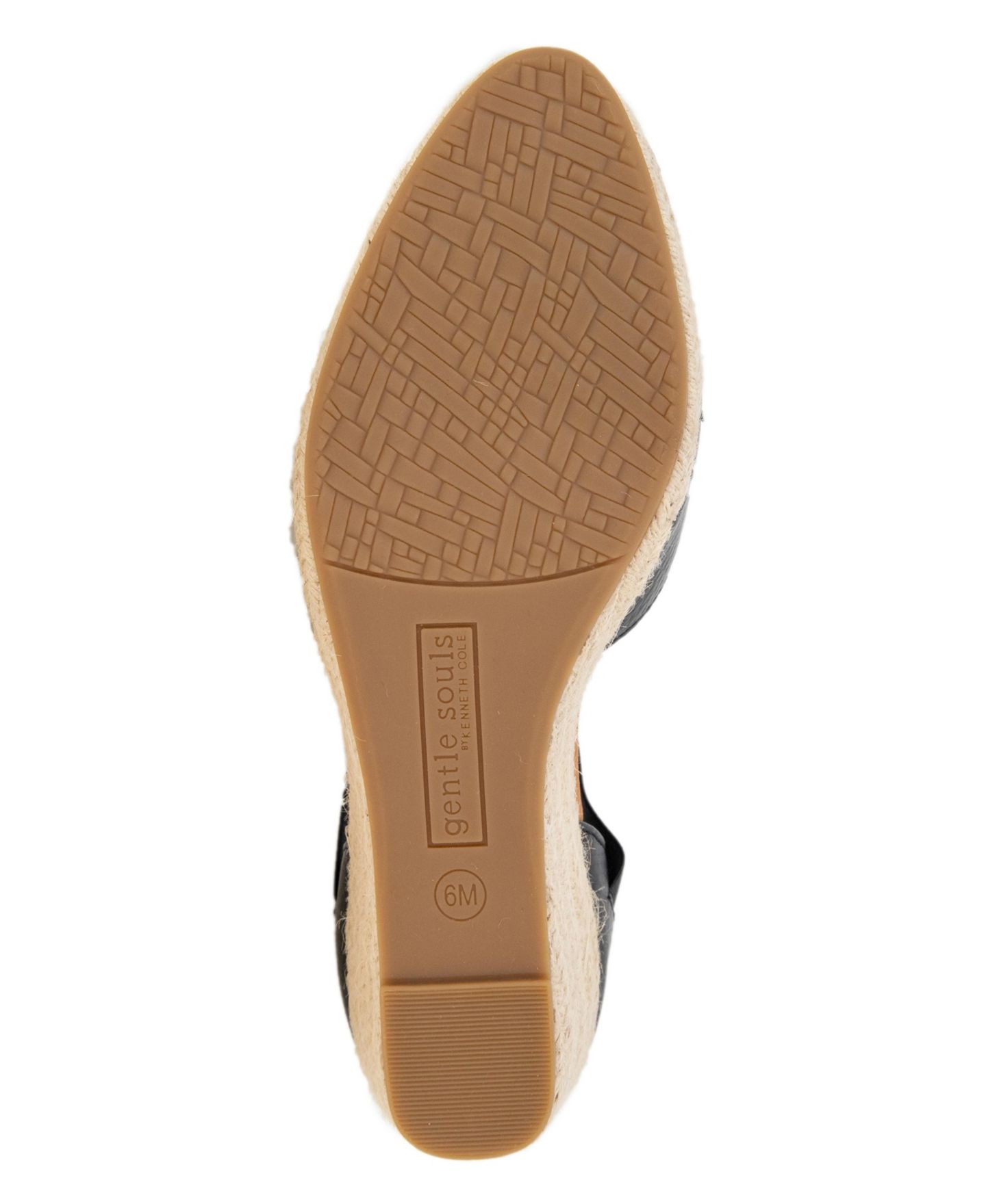 Женские сандалии Gentle Souls Orya Wedge Pointy Toe Espadrille, цвет: Чёрный замшевый — фото 8