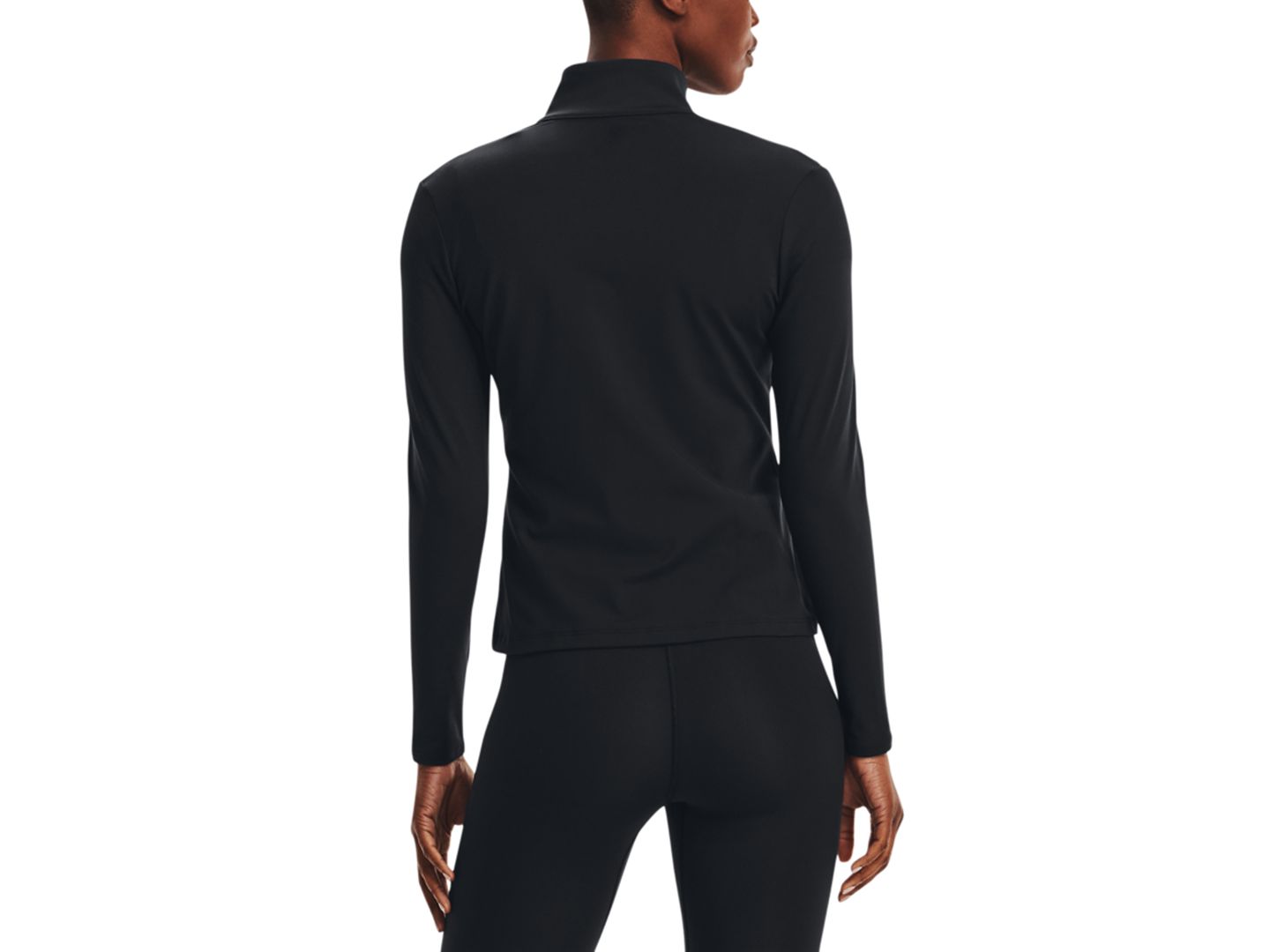 Женская куртка Under Armour Motion Zippered Mock-Neck, цвет: Чёрный / Угольный серый — фото 3