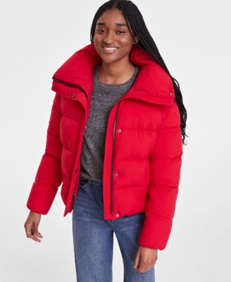 Bcbg cropped puffer jacket best sale