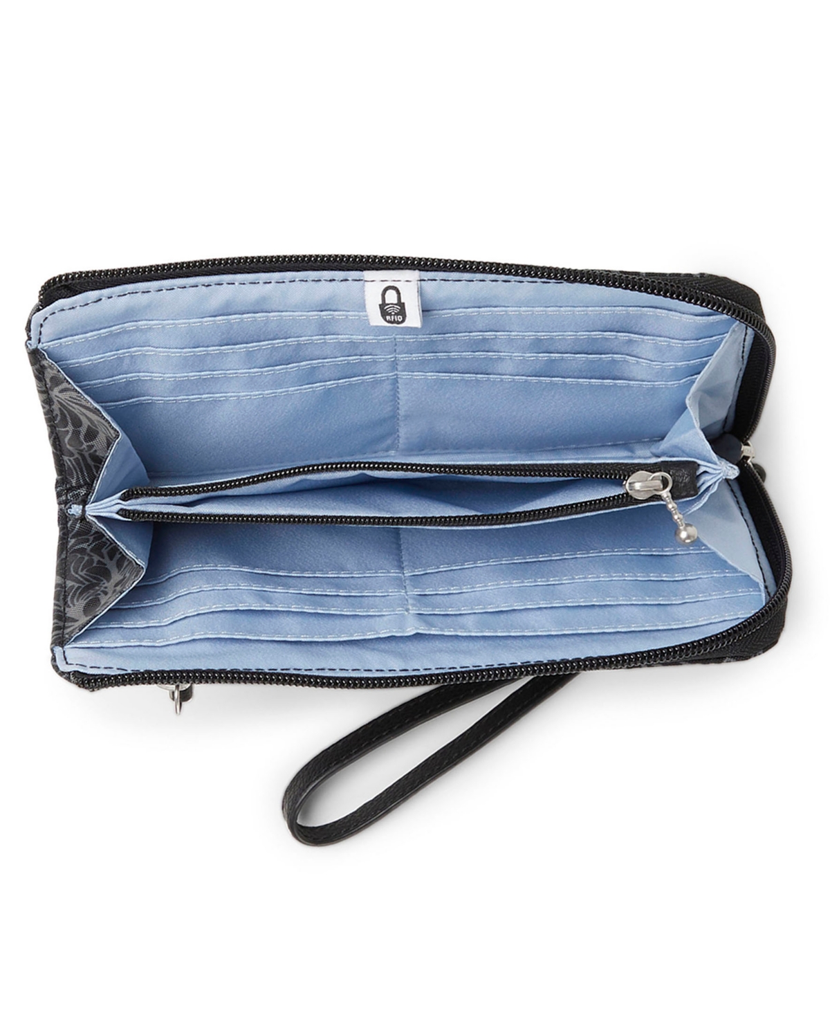 Baggallini Zip Around Rfid Wallet Wristlet In French Navy