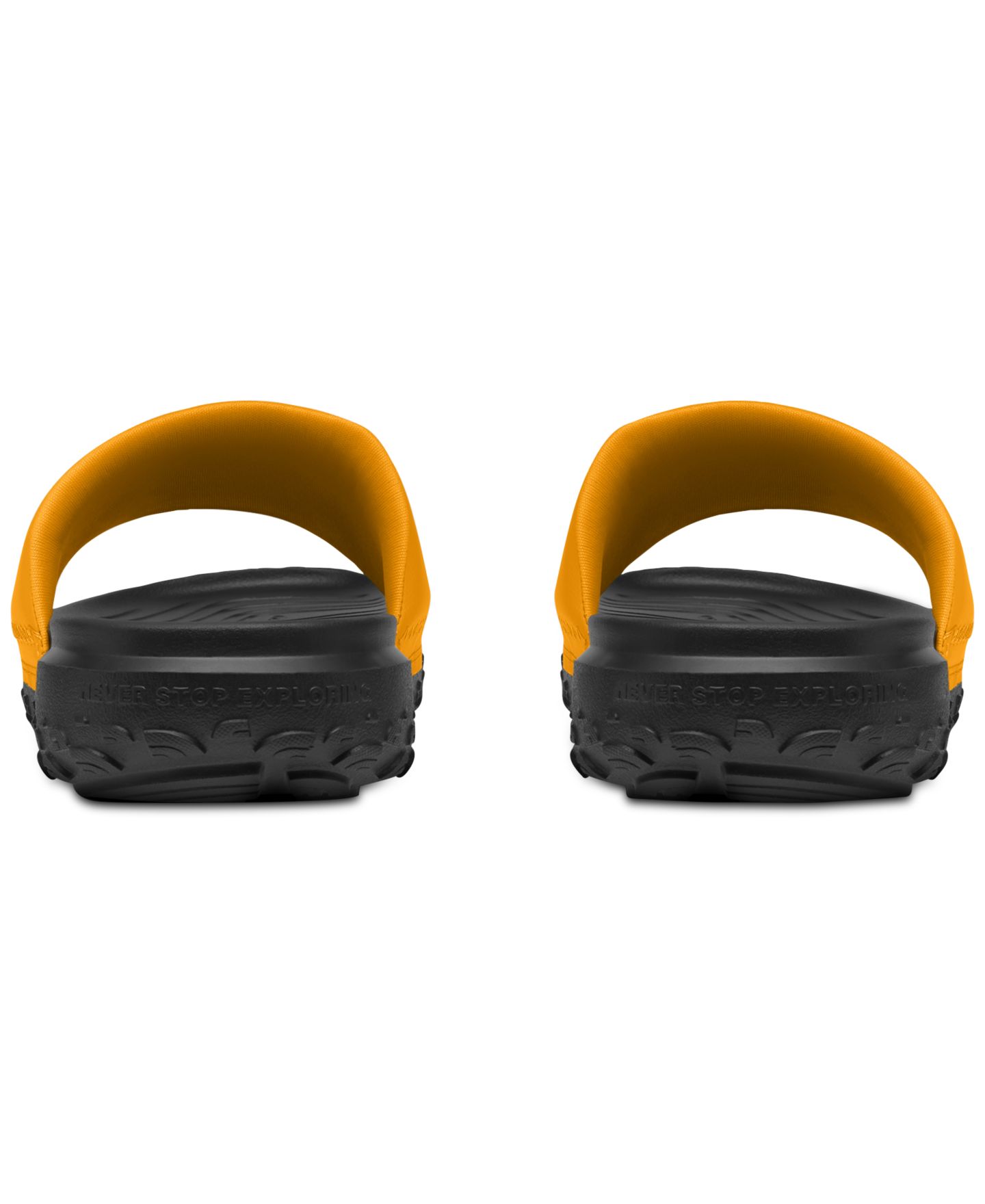 Мужские сандалии The North Face Never Stop Cush Slide, цвет: Снежный золотой / Чёрный — фото 2
