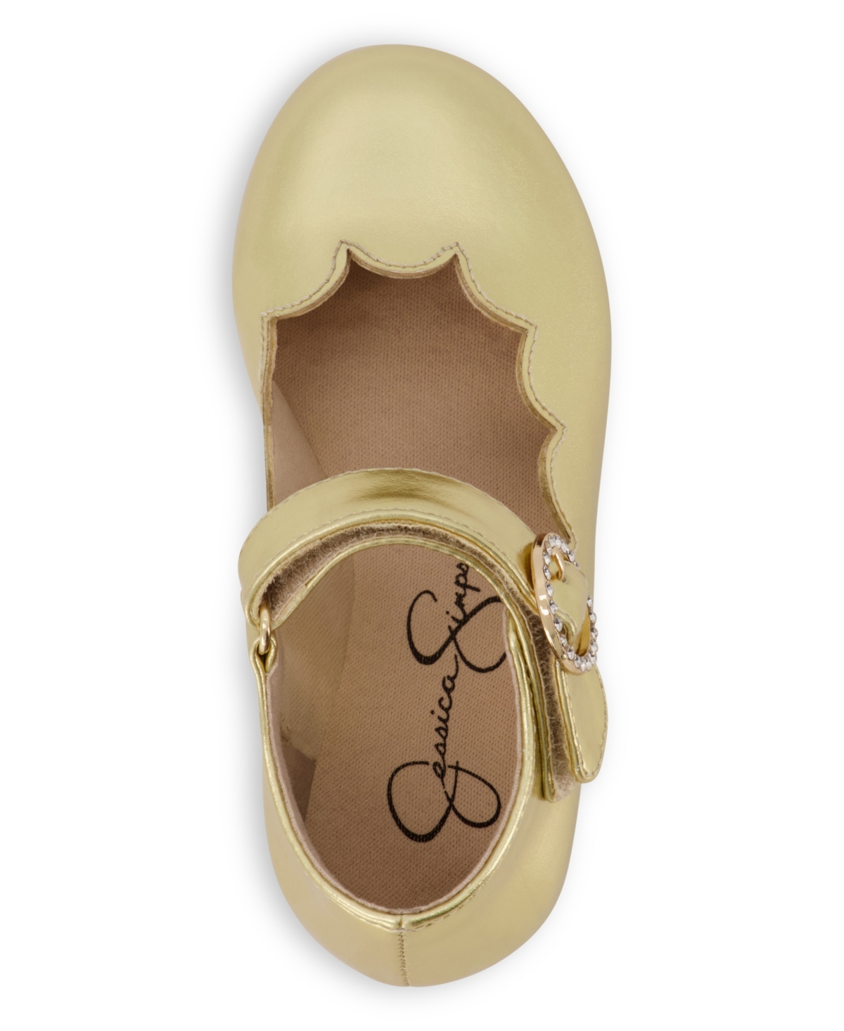 Jessica Simpson Little and Big Girls Ballet Flat - Gold - Tone