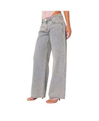 Women's Bow pocket relaxed jeans