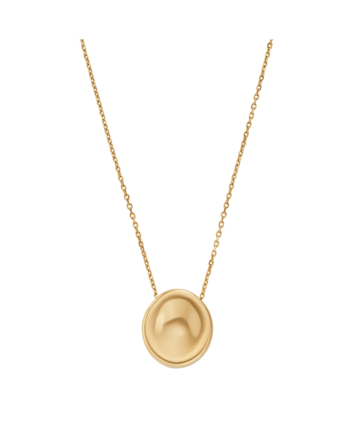 Women's Anja Pebble Gold-Tone Stainless Steel Pendant Necklace, SKJ1750710 - Gold