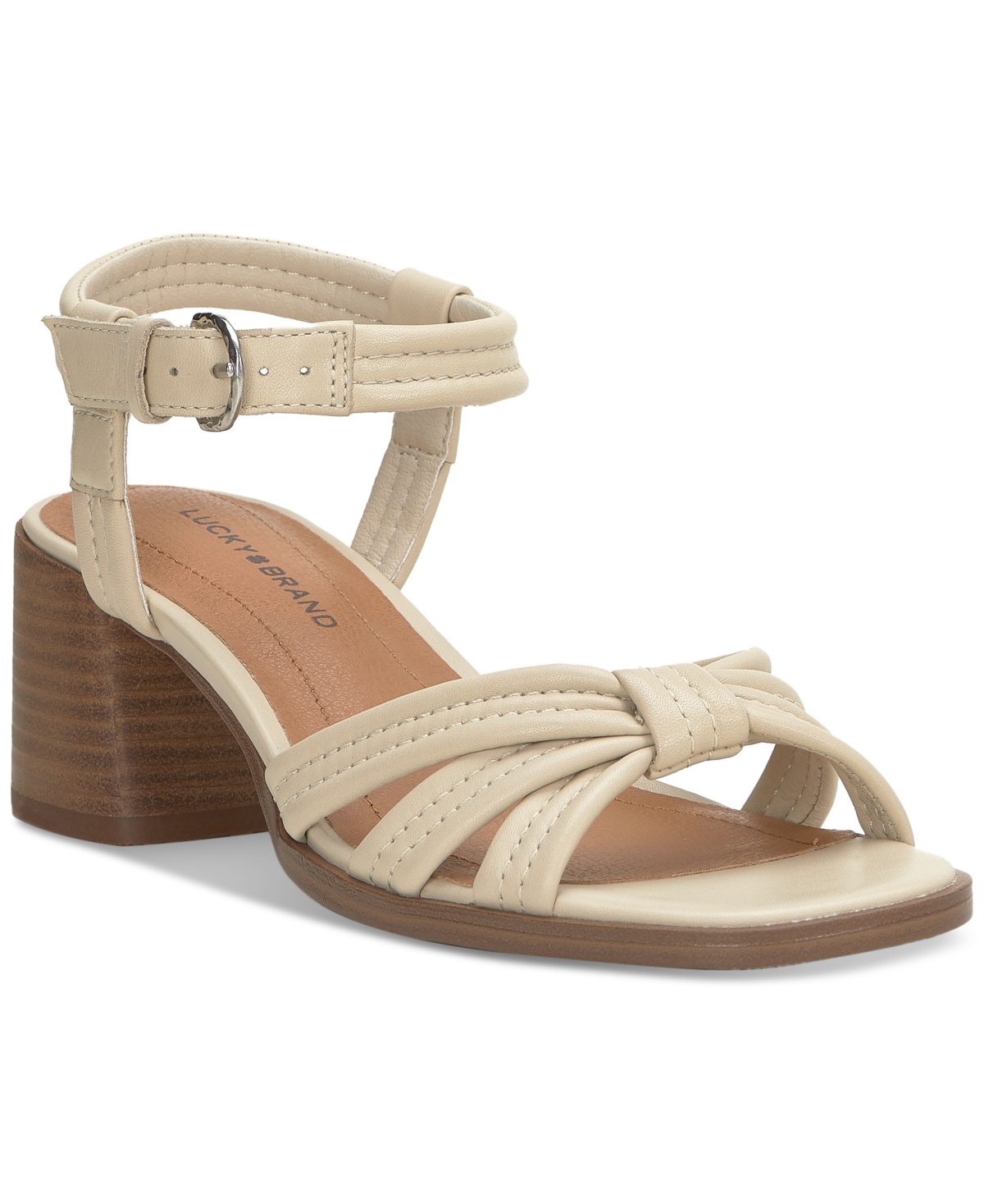 Lucky Brand Women's Jolenne Adjustable Strap Block-Heel Sandals