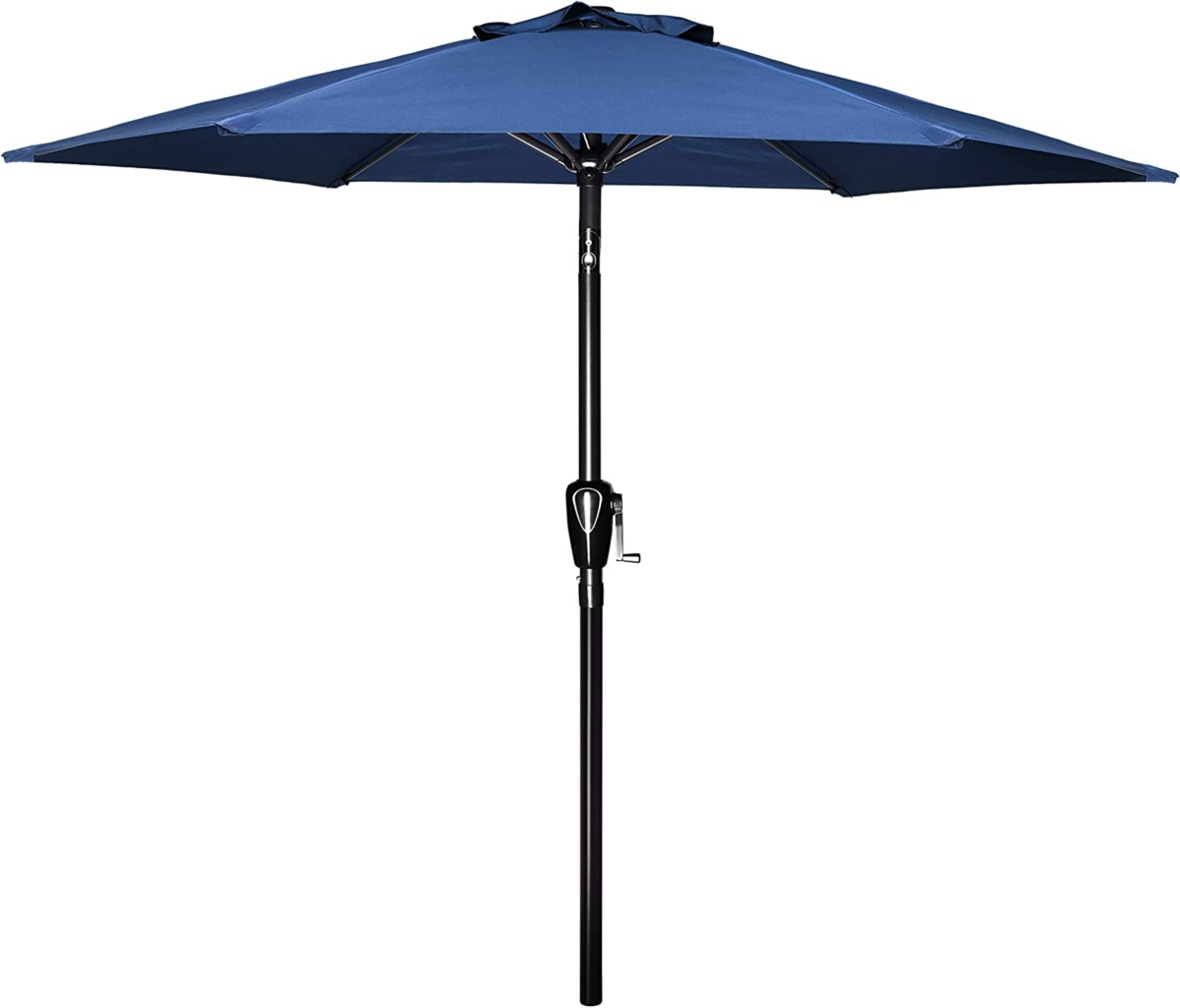 Blue 7.5' Patio Umbrella with Tilt/Crank - Blue