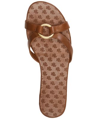 【Ralph Lauren】Emmy Slide Flat Sandals ☆ フラット サンダル Lauren Ralph Lauren Women's Emmy Slide Flat Sandals - Macy's