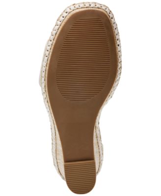 thumbnail image 2 of DV By Dolce Vita Women's Lucine Espadrille Wedge Heels – Ivory, Manmade, Ultra High Wedge – Summer Style 2 of 5