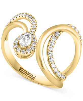 EFFY Collection - Diamond Sculptural Ring (5/8 ct. t.w.) in 14k Gold